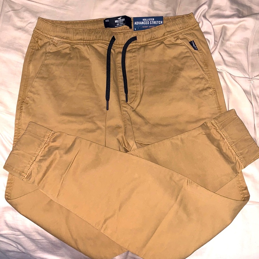 Hollister tan joggers